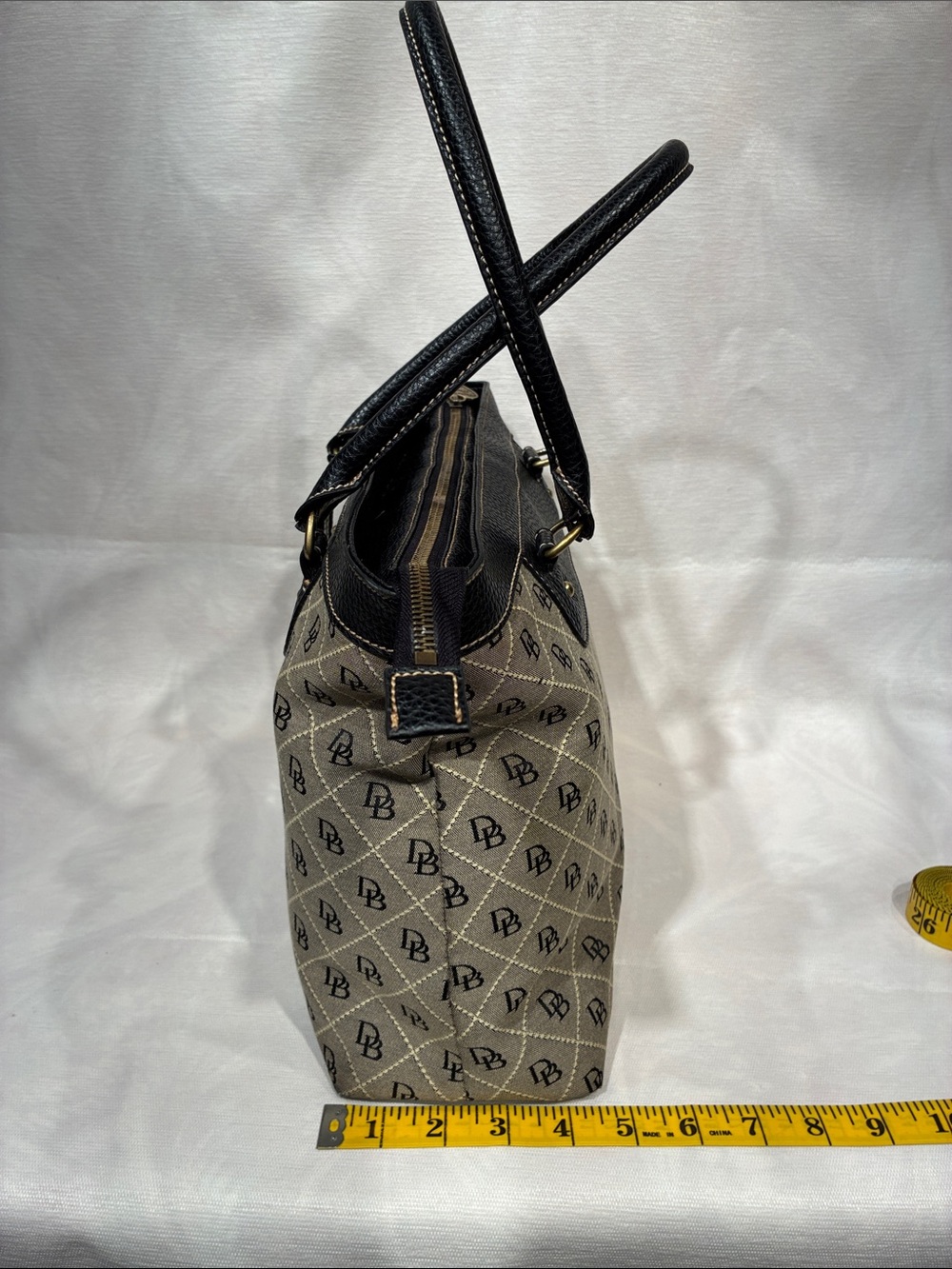 Dooney  and Burke Fabric and Leather Purse - Picture 2 of 13